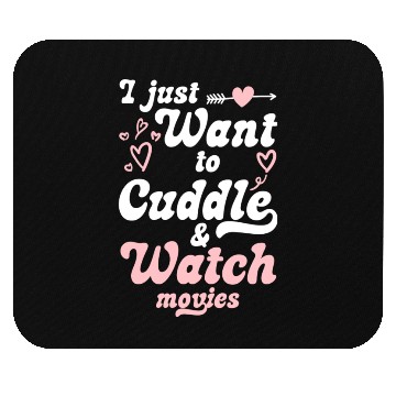 Discover Snuggling Heart Sweet Girlfriend Mouse Pads