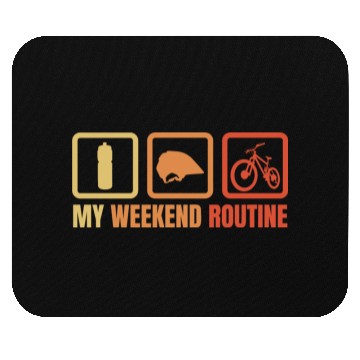 Discover My Weekend Routine Mouse Pads