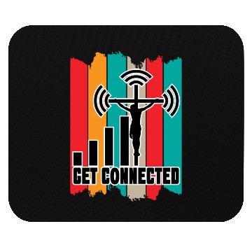 Discover Get Connected Love Jesus Christian Christmas Mouse Pads