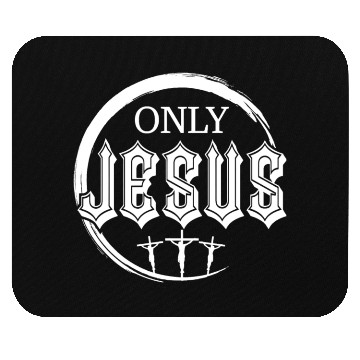 Discover Only Jesus Love Jesus Christian Christmas Mouse Pads