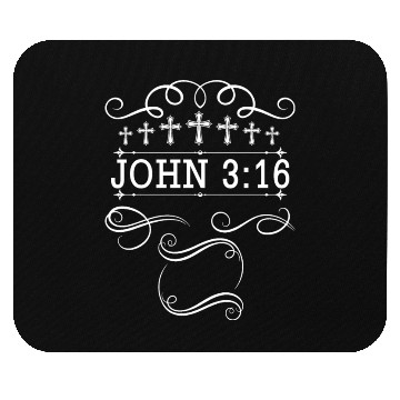 Discover John 3:16 Love Jesus Christian Christmas Mouse Pads