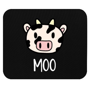 Discover Cute Cow Moo Kawaii Farm Animal Farmer Mouse Pads