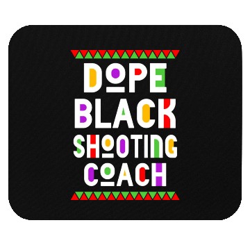 Discover Dope Black Shooting Coach Mouse Pads