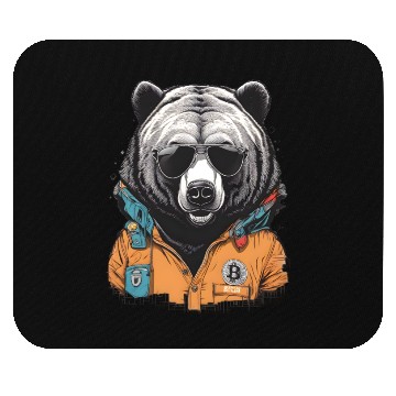 Discover Bitcoin bear Mouse Pads