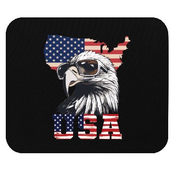 Discover gift idea bald eagle american flag Mouse Pads