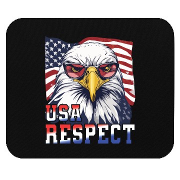 Discover gift idea bald eagle american flag Mouse Pads