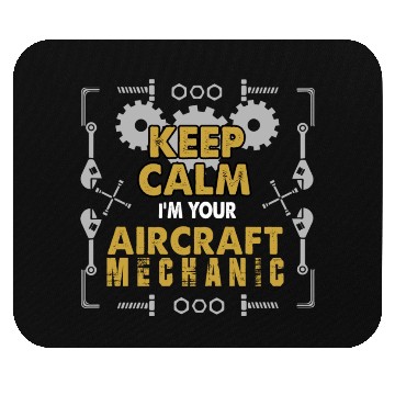 Discover Keep Clam Aircraft mechanic Mouse Pads