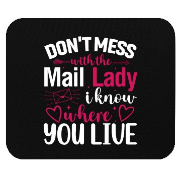 Discover Postal Worker Mouse Pads Funny Mail Carrier Mail Lady Pos