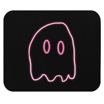Discover Pink neon ghost Mouse Pads