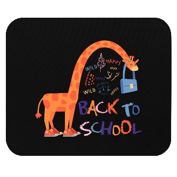 Discover Happy Giraffe back to school Mouse Pads