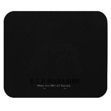 Discover R.I.P Harambe Mouse Pads