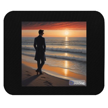Discover Men at beach Mouse Pads