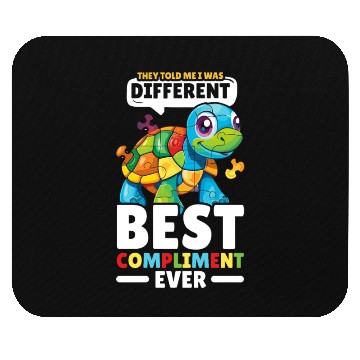 Discover Autism Turtle Autistic Puzzle Autism Awareness Mouse Pads