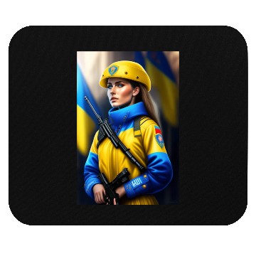 Discover ukraine soldier art Mouse Pads