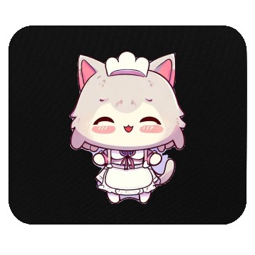Discover Yuki Kawaii Cat Maid Anime Manga Mouse Pads