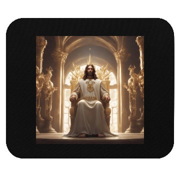 Discover Jesus is king Mouse Pads