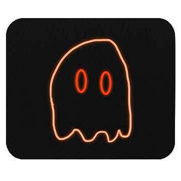 Discover Orange neon ghost Mouse Pads