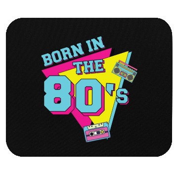 Discover Retro Vintage Born in the 80s Mouse Pads