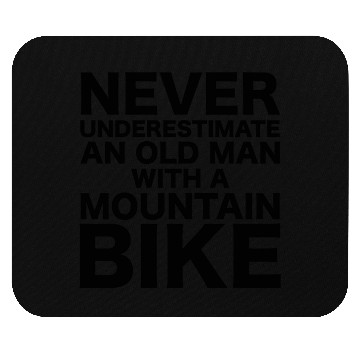 Discover Cool Man With A Mountain Bike Mouse Pads