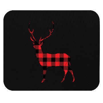 Discover Buffalo Plaid Deer Mouse Pads