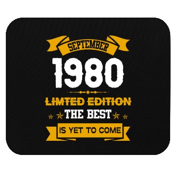 Discover September 1980 Birthday Surprise Mouse Pads