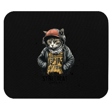 Discover Street Cat Vintage Mouse Pads