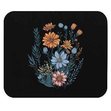 Discover Nature Aesthetic Wild Flower Botanical Mouse Pads