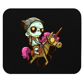 Discover Zombie on unicorn Mouse Pads