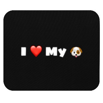 Discover I love my dog . Mouse Pads