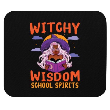 Discover Witchy Wisdom School Spirits Teacher Halloween Mouse Pads