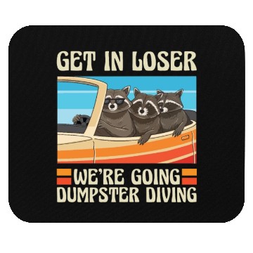 Discover Raccoon Lover Trash Picking Dumpster Diving Trash Mouse Pads