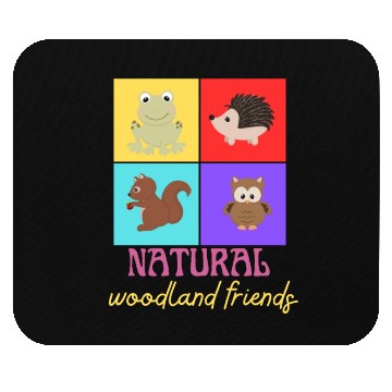 Discover Natural woodland animals Mouse Pads