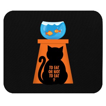 Discover Cat And Fish Funny Mouse Pads
