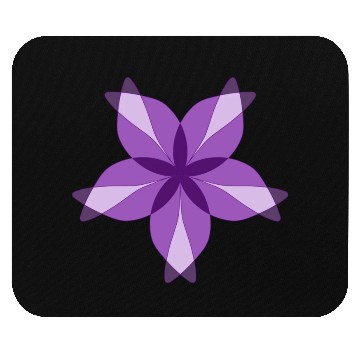 Discover Purple Geometric Flower Mouse Pads