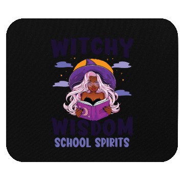 Discover Witchy Wisdom School Spirits Teacher Halloween Mouse Pads