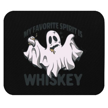 Discover My Favorite Spirit Is Whiskey Halloween Ghost Mouse Pads