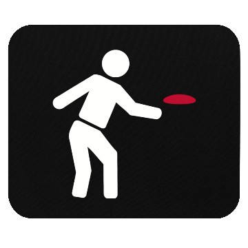 Discover Disc golf icon Mouse Pads