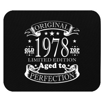 Discover 1978 vintage birthday year of birth 1978 gift Mouse Pads