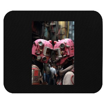 Discover Futuristic Love - Cyberpunk Mouse Pads