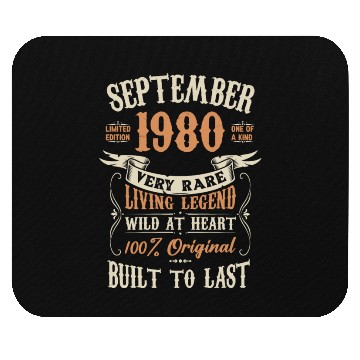 Discover September 1980 Birthday Surprise Mouse Pads