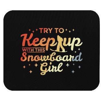 Discover Snowboarding Girl Mouse Pads