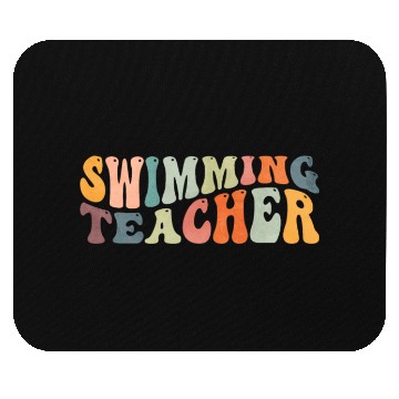 Discover Groovy Swimming Teacher Swimmer Swim Coach Mouse Pads