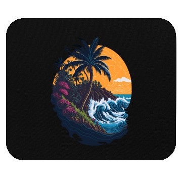 Discover Summer's Paradise Mouse Pads
