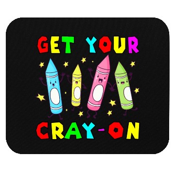 Discover Teacher , Get Your Cray-on, Groovy, Kindergarten Mouse Pads