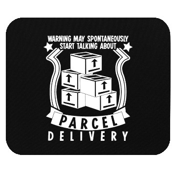 Discover Package Messenger Postbote Parcel Delivery Company Mouse Pads