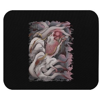 Discover Kitsune Blood Moon Mouse Pads