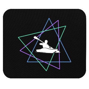 Discover Geometric Kayak Adventure Mouse Pads