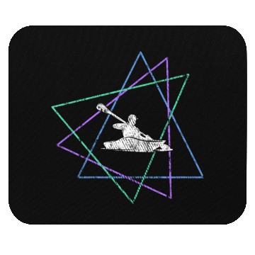 Discover Geometric Kayak Adventure Mouse Pads