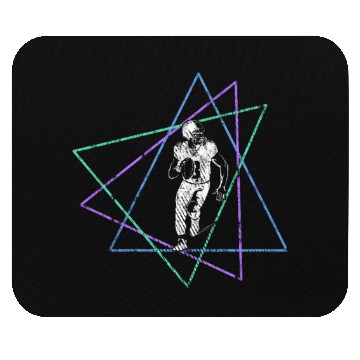 Discover Geometric American Football Player Mouse Pads