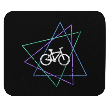 Discover Geometric Bicycle Art Mouse Pads